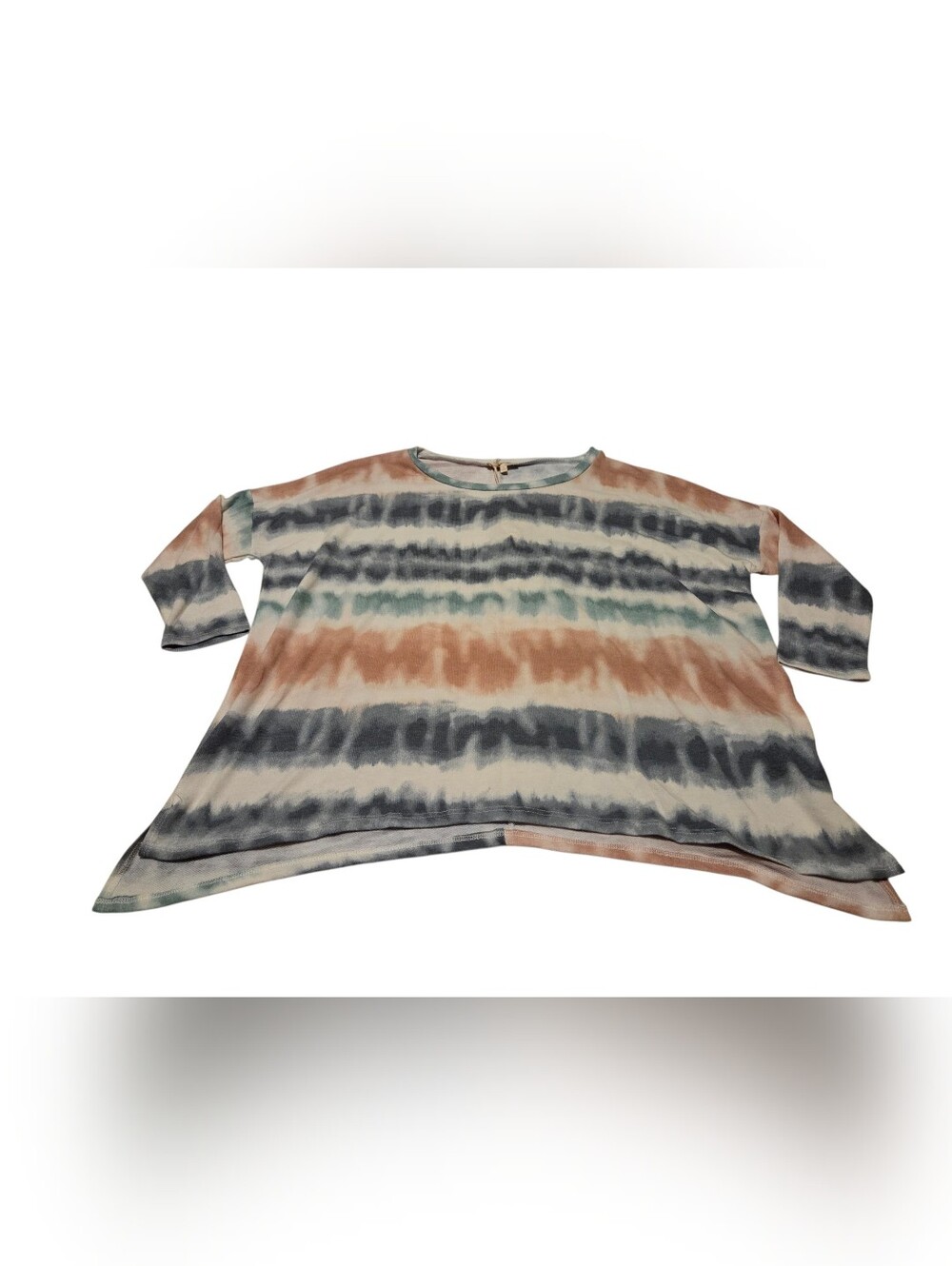 Women’s Mystree Tie Dye Sharkbite Tunic Top Medium Boho
